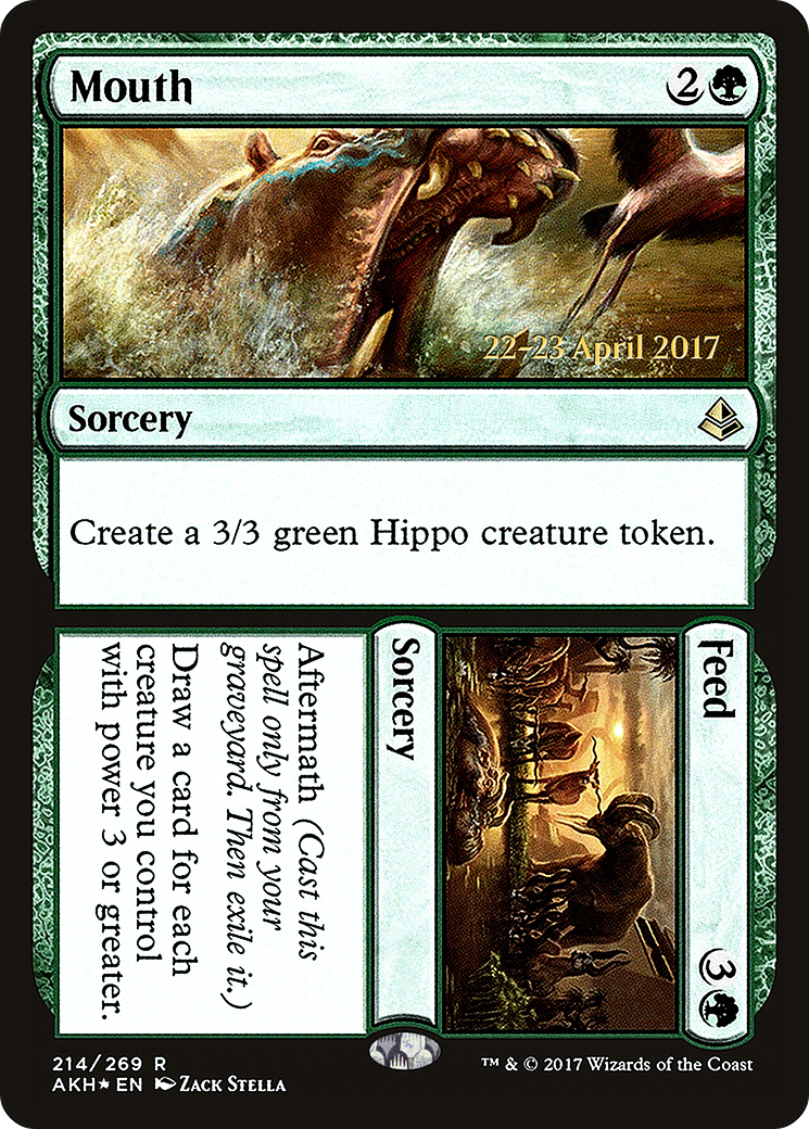 Mouth // Feed (PRE-214) - Amonkhet Promos Foil
