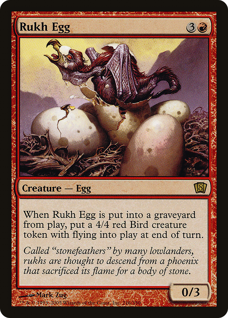 Rukh Egg (8ED-216) - 8th Edition Foil