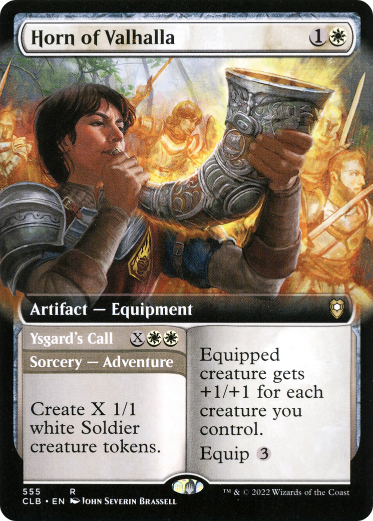 Horn of Valhalla (Extended Art) (CLB-555) - Commander Legends: Battle for Baldur's Gate: (Extended Art)