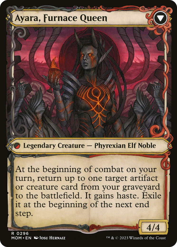 Ayara, Widow of the Realm (Showcase) (MOM-296) - March of the Machine: (Showcase)