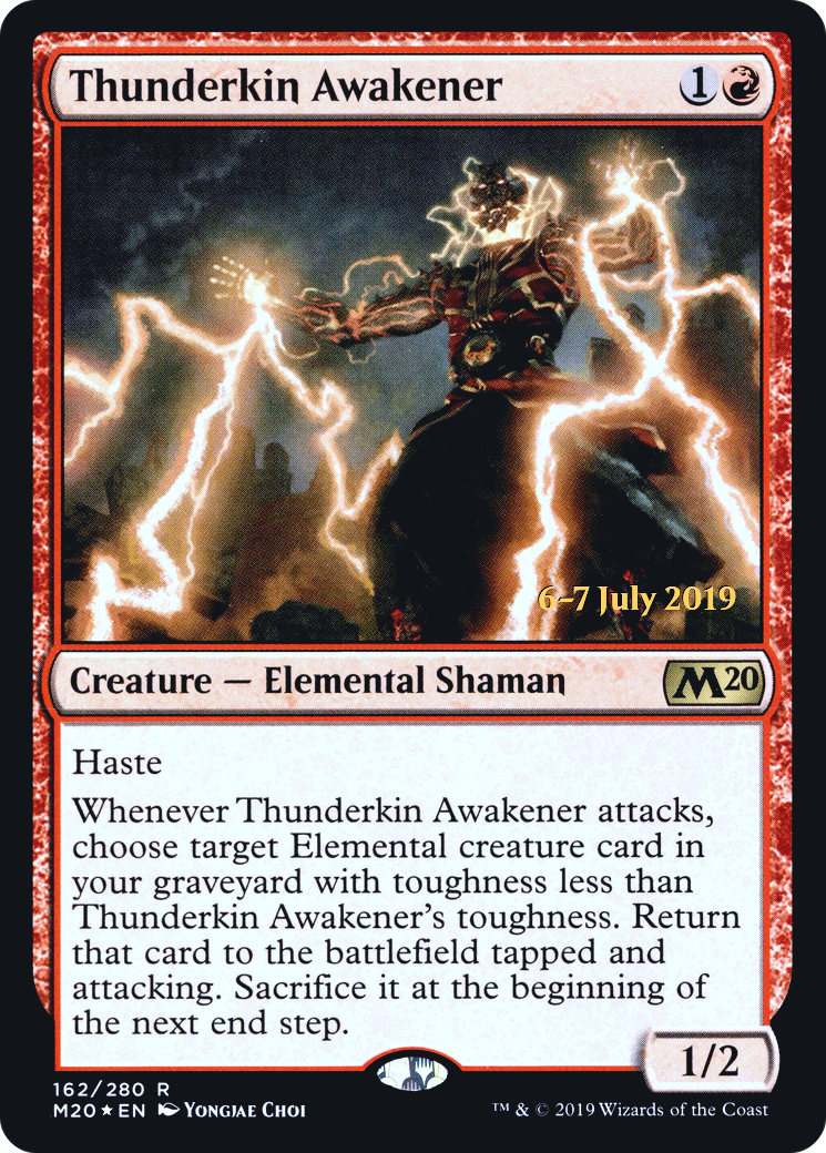 Thunderkin Awakener (PRE-162) - Core Set 2020 Promos Foil