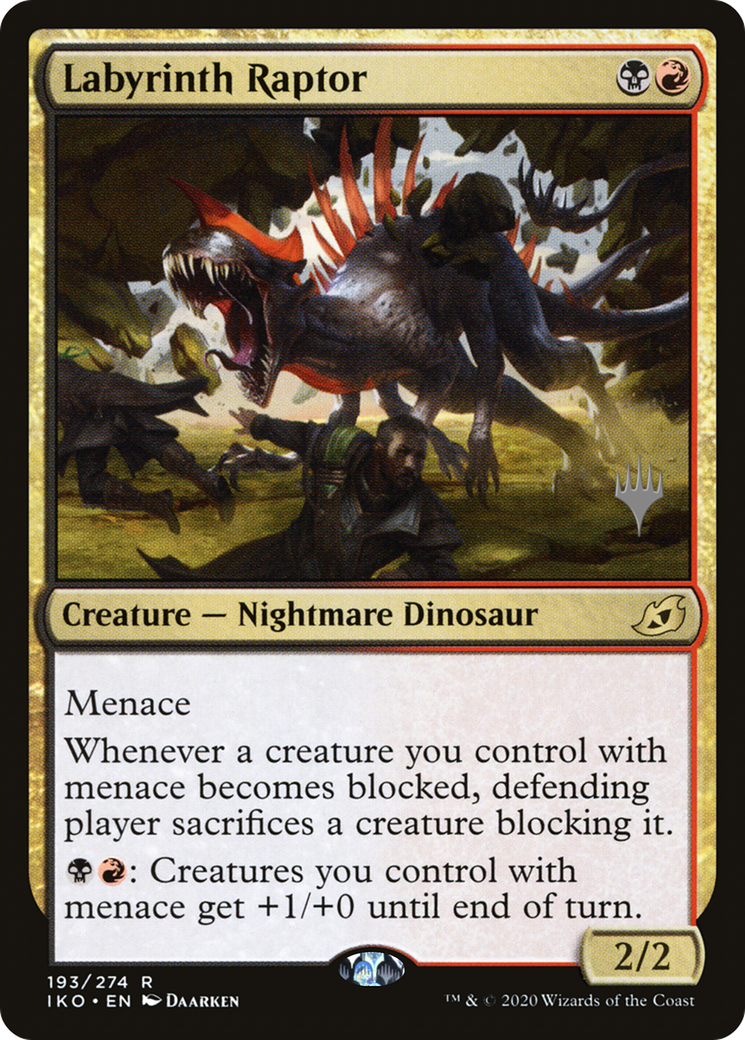 Labyrinth Raptor (PPIKO-193P) - Ikoria: Lair of Behemoths Promos Foil