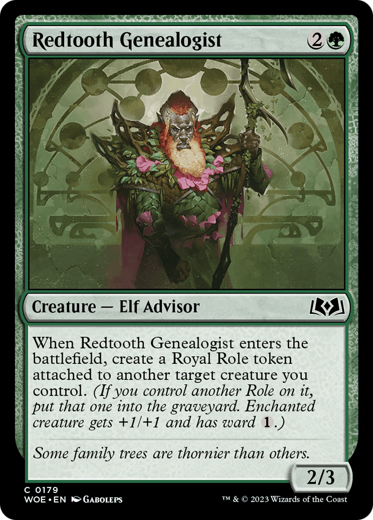 Redtooth Genealogist (WOE-179) - Wilds of Eldraine