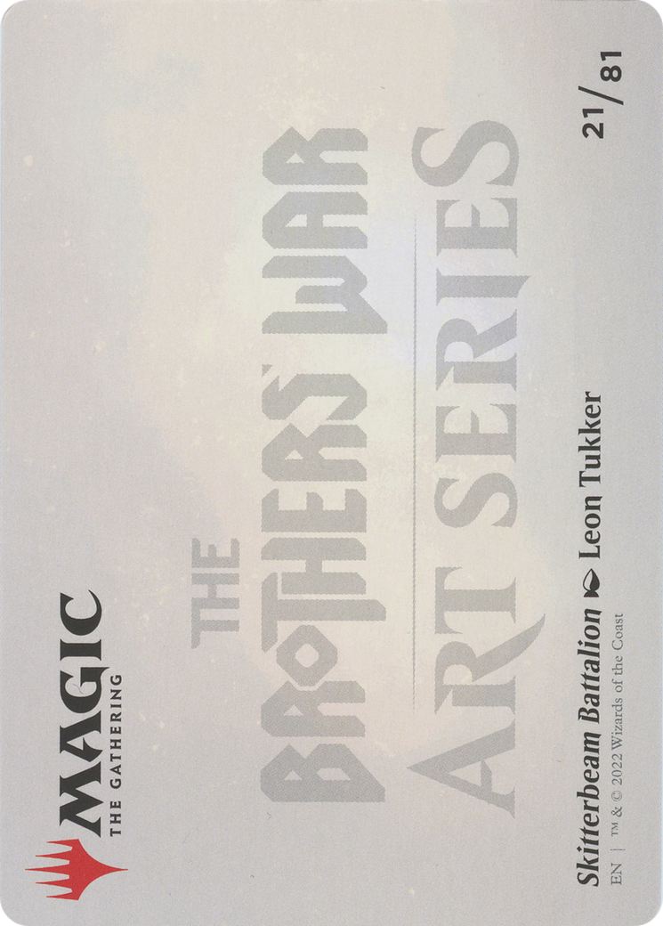 Skitterbeam Battalion // Skitterbeam Battalion (ABRO-021) - The Brothers' War Art Series (Borderless) Foil
