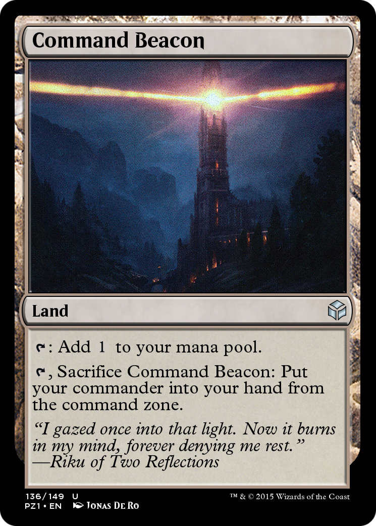 Command Beacon (PZ1-136) - Legendary Cube Prize Pack Foil