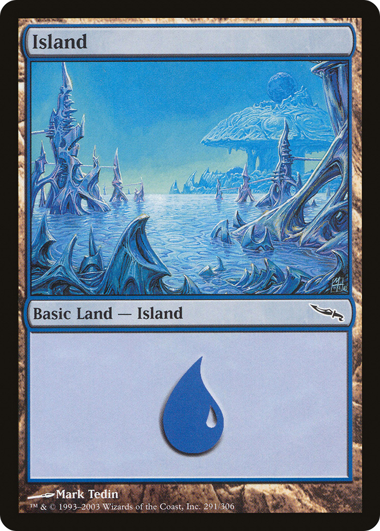 Island (291) (MRD-291) - Mirrodin Foil
