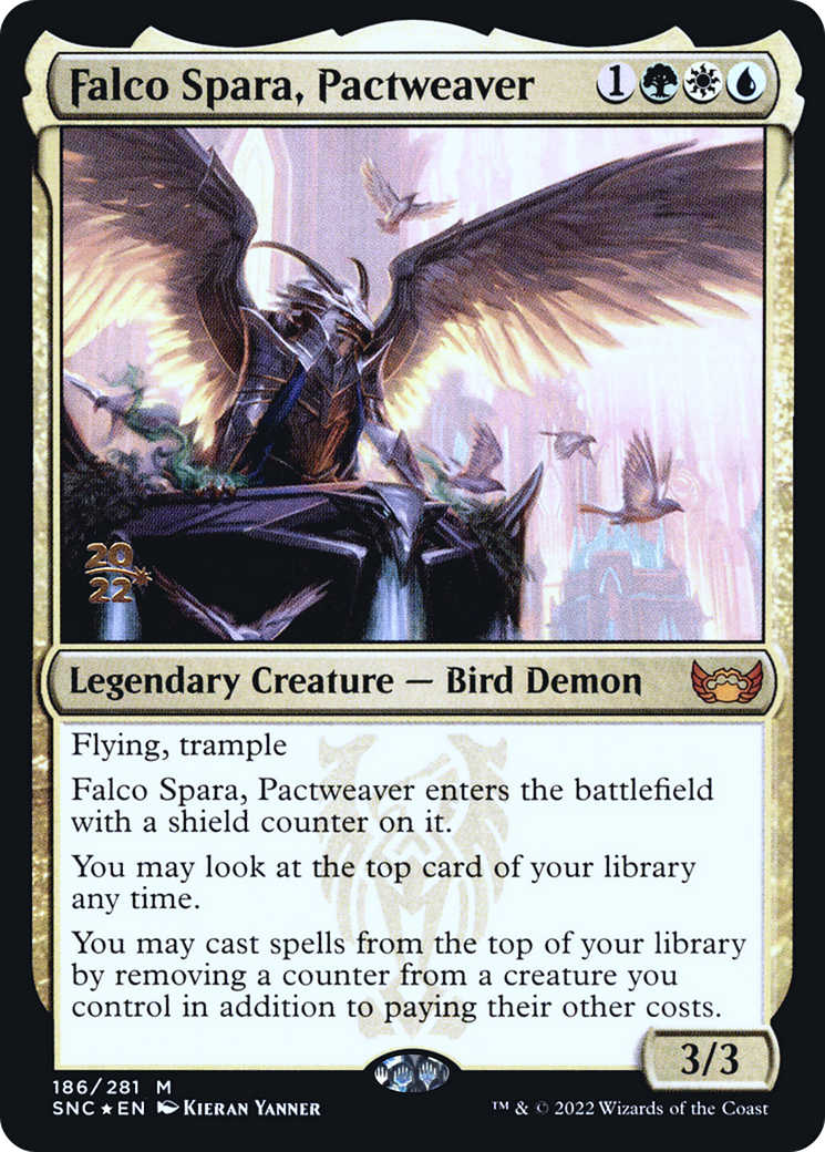 Falco Spara, Pactweaver (PRE-186) - Streets of New Capenna Promos Foil