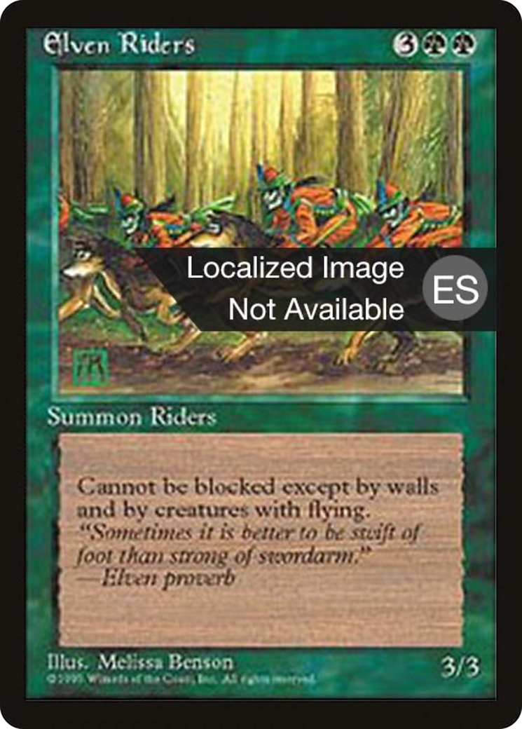 Elven Riders (4BB-126) - Fourth Edition Foreign Black Border