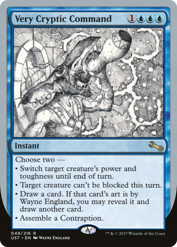 Very Cryptic Command (A) (UST-049) - Unstable Foil