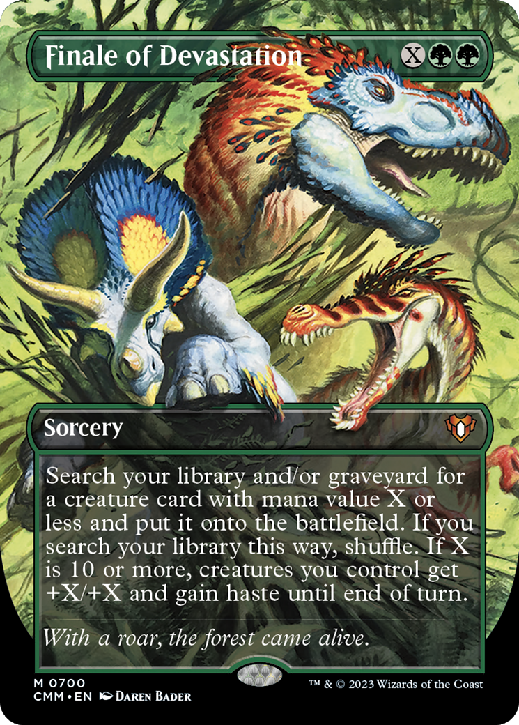 Finale of Devastation (Borderless) (CMM-700) - Commander Masters (Borderless) Foil