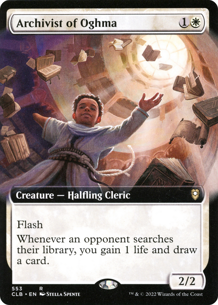 Archivist of Oghma (Extended Art) (CLB-553) - Commander Legends: Battle for Baldur's Gate: (Extended Art)