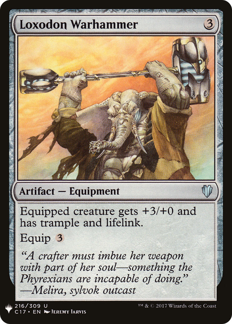 Loxodon Warhammer (LIST-216) - The List