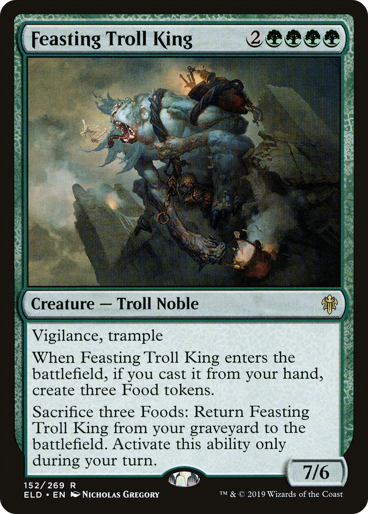 Feasting Troll King (ELD-152) - Throne of Eldraine Foil