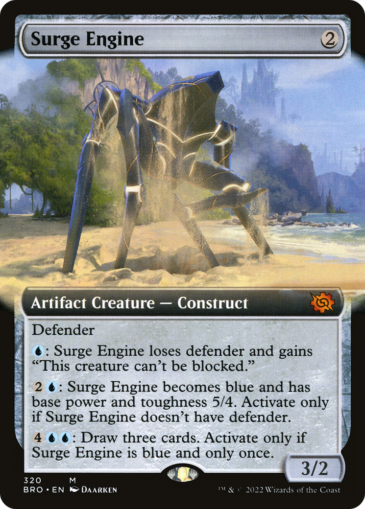 Surge Engine (Extended Art) (BRO-320) - The Brothers' War: (Extended Art) Foil