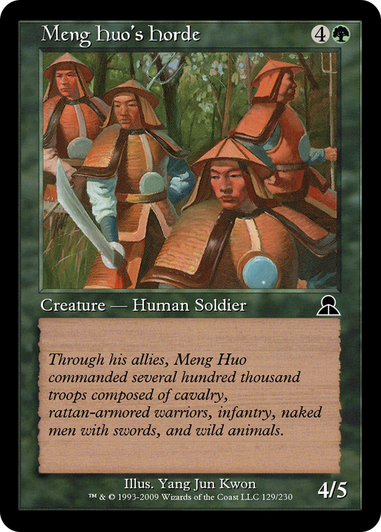 Meng Huo's Horde (ME3-129) - Masters Edition III Foil