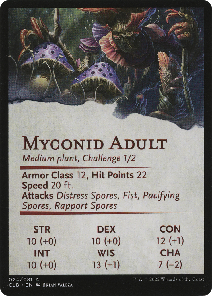 Myconid Spore Tender // Myconid Spore Tender (ACLB-024) - Battle for Baldur's Gate Art Series (Borderless) Foil