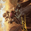 Bruse Tarl, Roving Rancher // Bruse Tarl, Roving Rancher (AOTJ-020) - Outlaws of Thunder Junction Art Series (Borderless) Foil