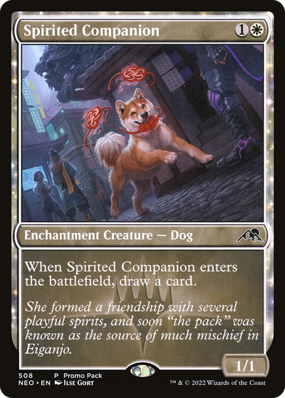 Spirited Companion (Promo Pack) [Kamigawa: Neon Dynasty Promos]