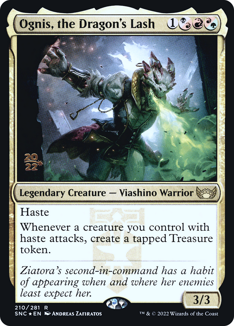 Ognis, the Dragon's Lash (PRE-210) - Streets of New Capenna Promos Foil