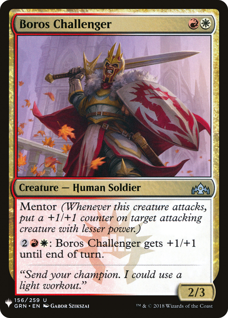 Boros Challenger (LIST-GRN-156) - The List