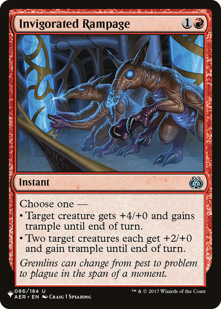 Invigorated Rampage (LIST-086/184) - The List