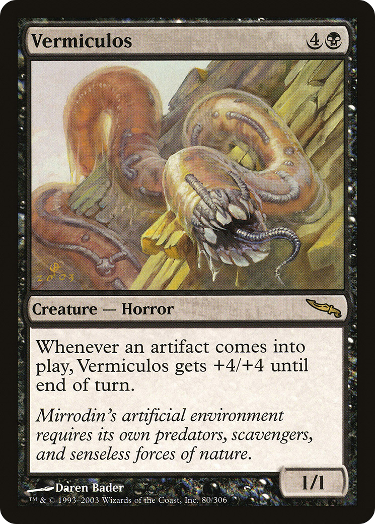 Vermiculos (MRD-080) - Mirrodin Foil