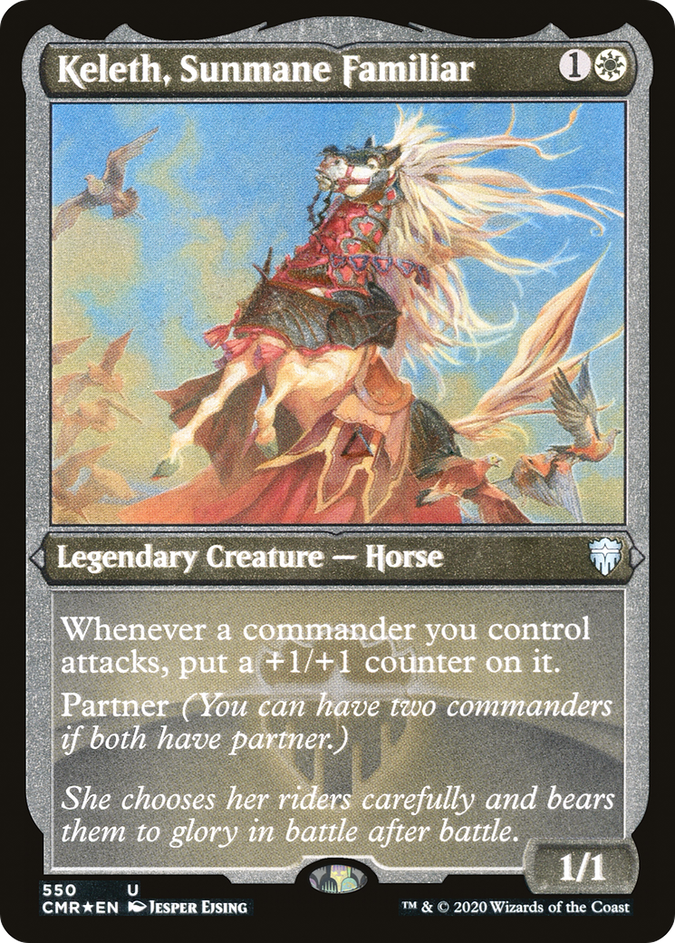 Keleth, Sunmane Familiar (Foil Etched) (CMR-550) - Commander Legends Foil