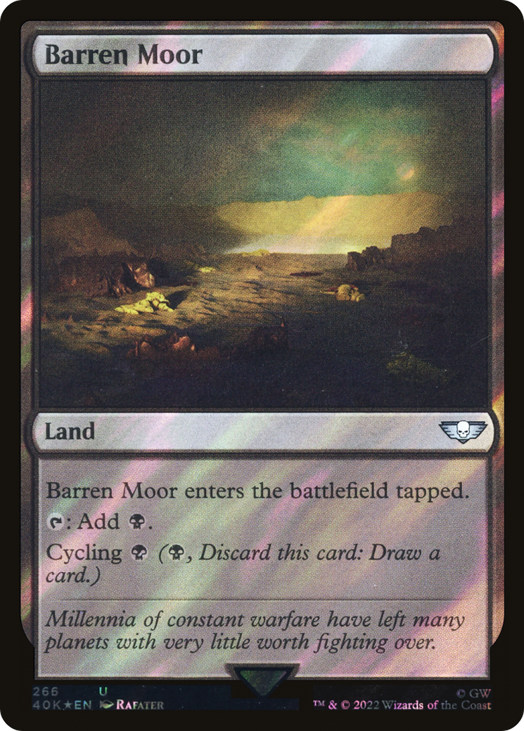 Barren Moor (Surge Foil) (40K-266) - Warhammer 40,000 Commander Foil