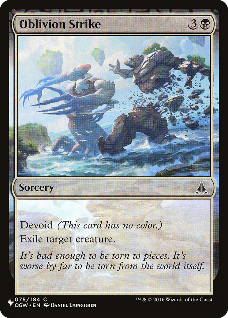 Oblivion Strike (LIST-075/184) - The List: (devoid)