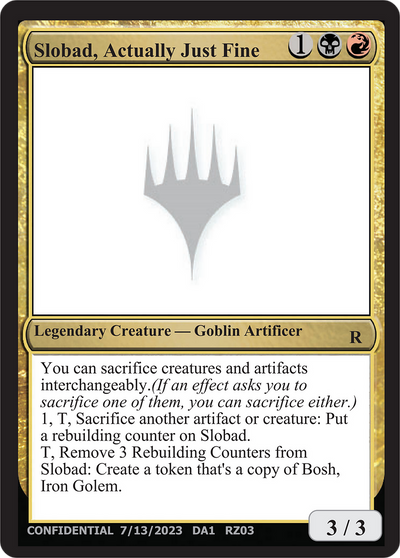 Slobad, Actually Just Fine (UNK-RZ03A) - Unknown Event