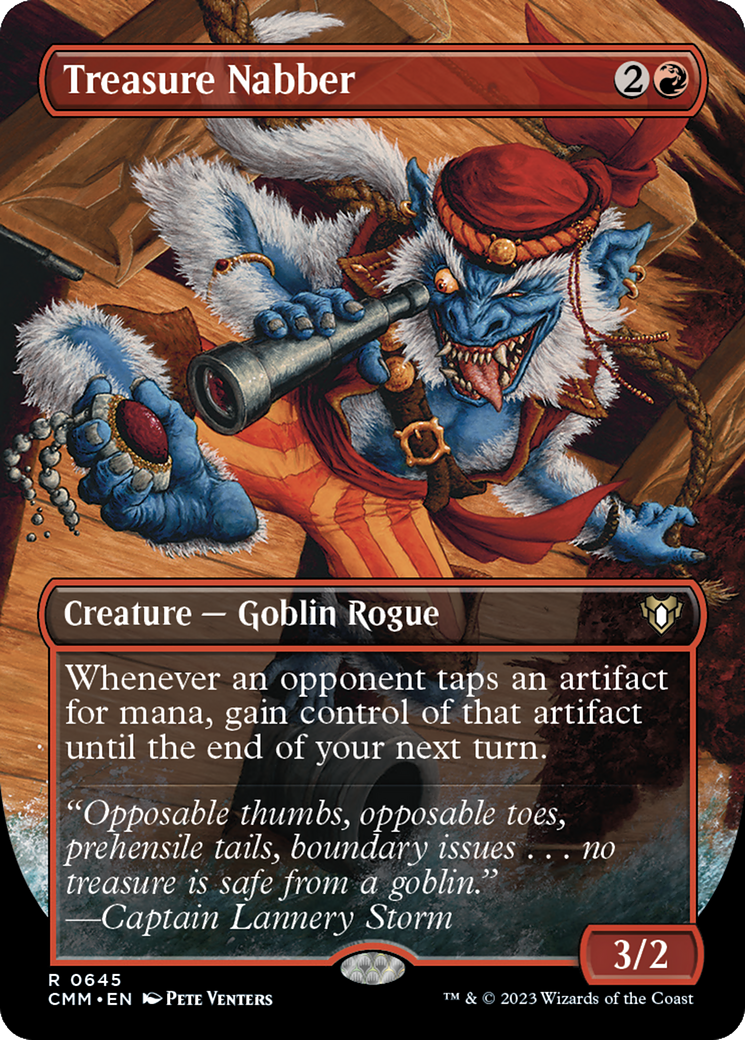 Treasure Nabber (Borderless) (CMM-645) - Commander Masters (Borderless)