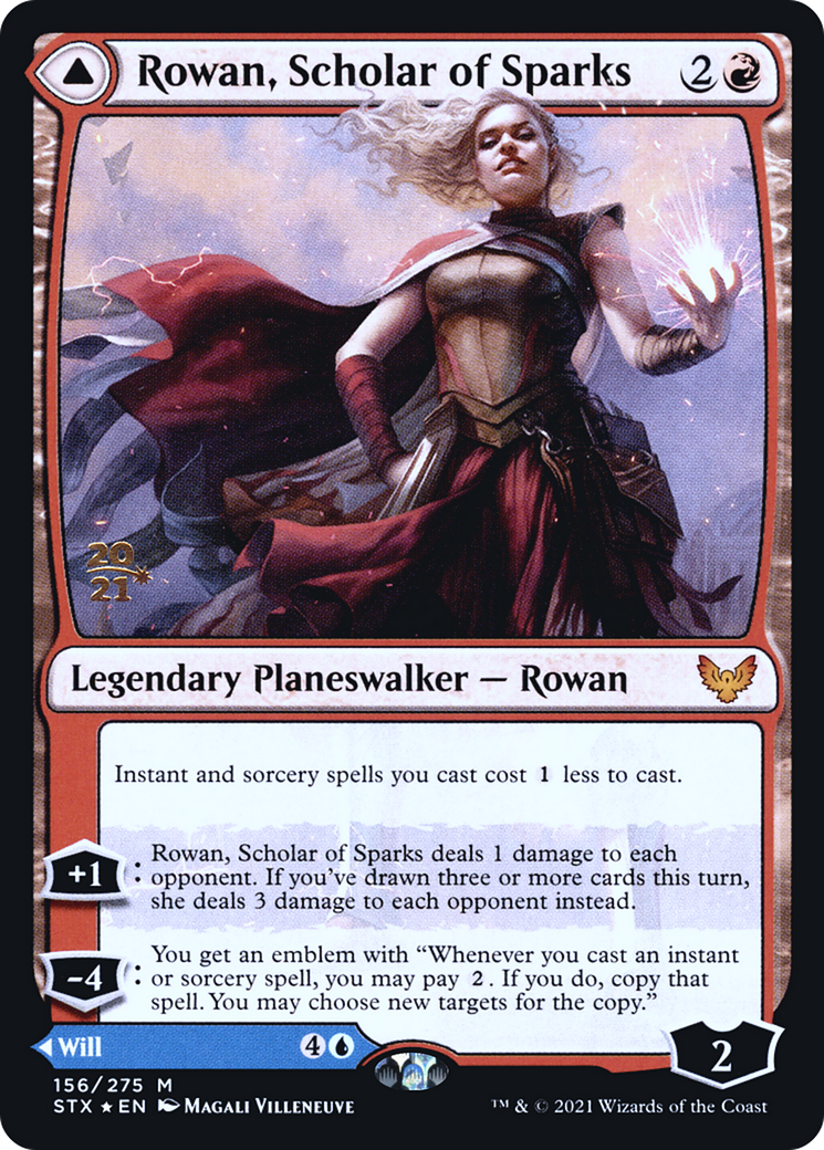 Rowan, Scholar of Sparks (PRE-156) - Strixhaven: School of Mages Promos Foil