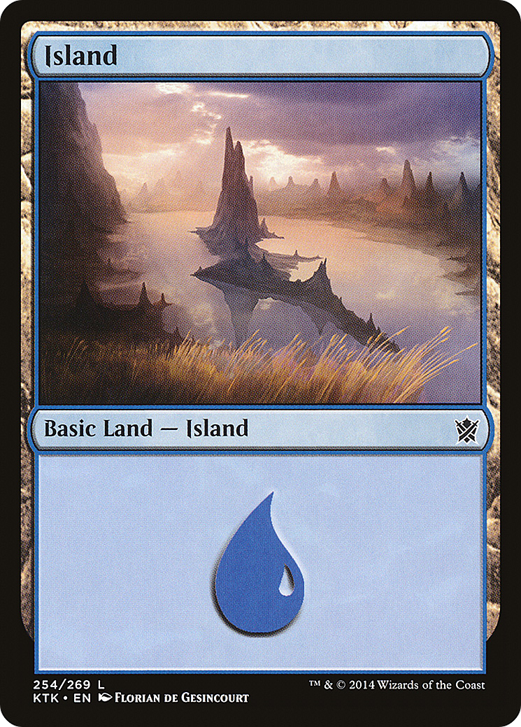 Island (254) (KTK-254) - Khans of Tarkir Foil