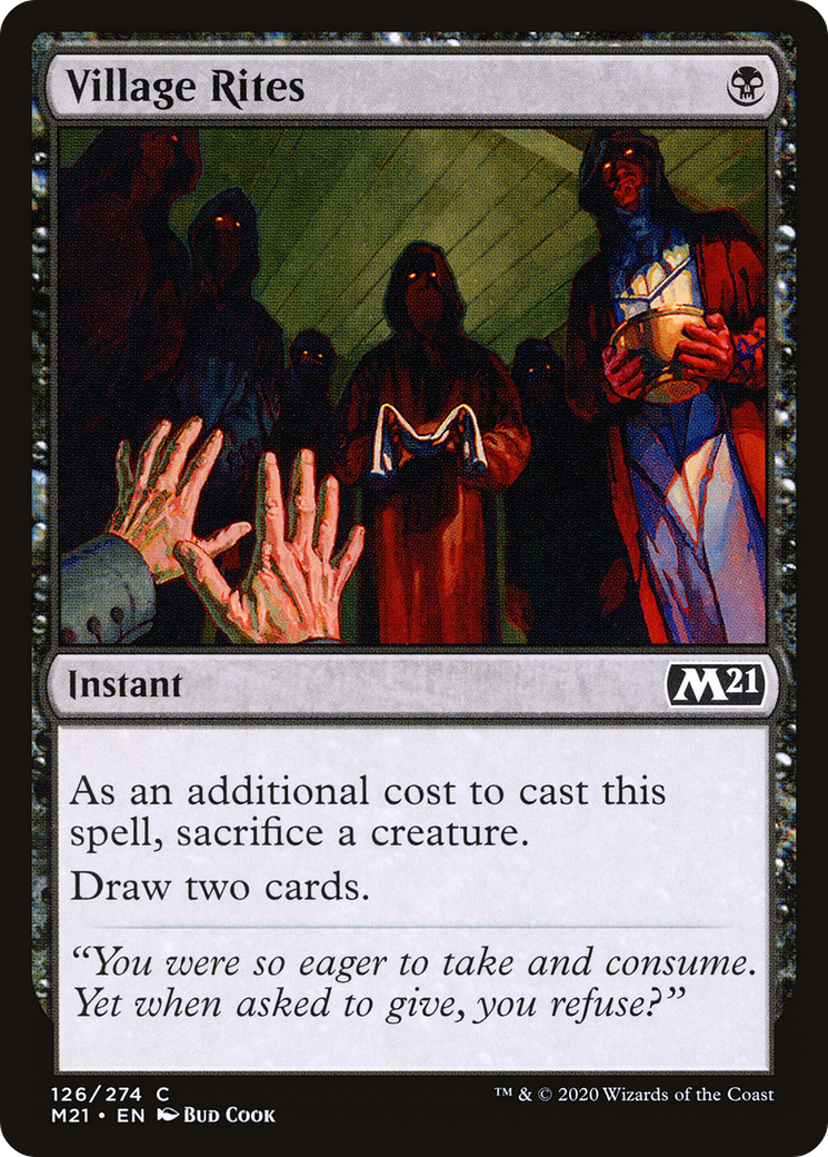 Village Rites (M21-126) - Core Set 2021 Foil