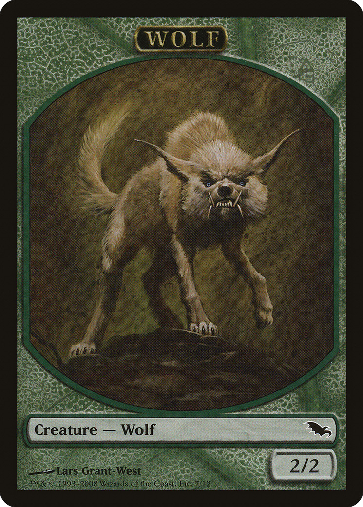 Wolf Token (SHM-007) - Shadowmoor Tokens