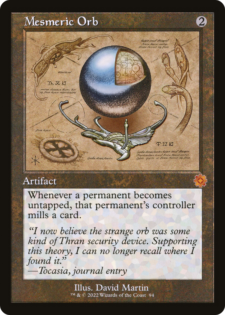 Mesmeric Orb (Schematic) (BRR-094) - The Brothers' War Retro Artifacts