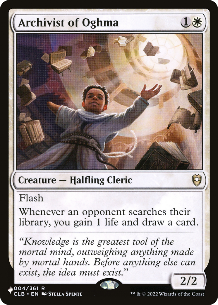 Archivist of Oghma (LIST-004/361) - The List