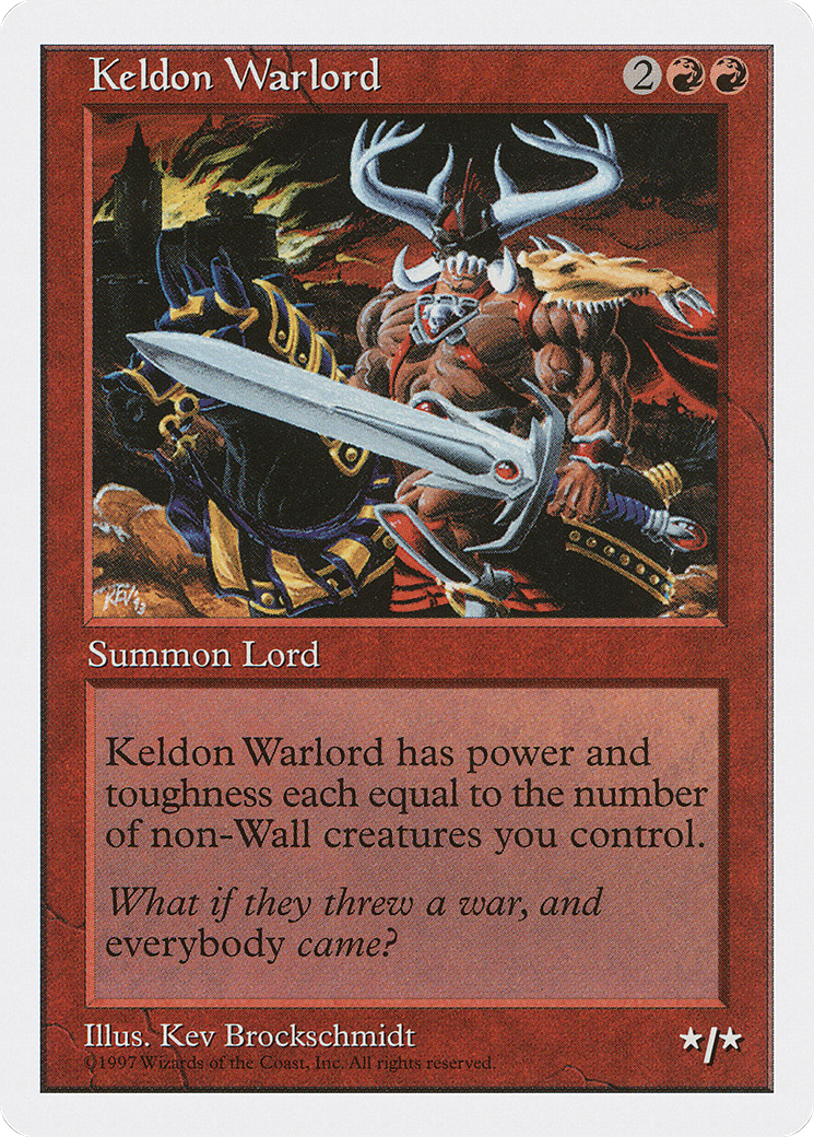 Keldon Warlord (5ED-) - Fifth Edition