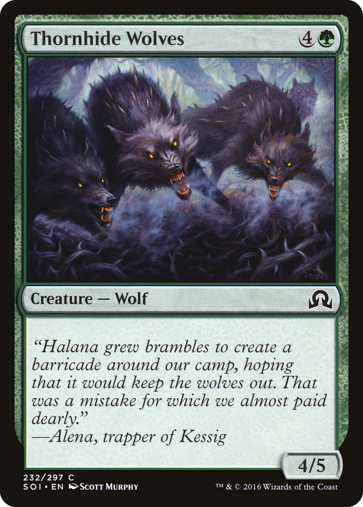Thornhide Wolves (SOI-232) - Shadows over Innistrad