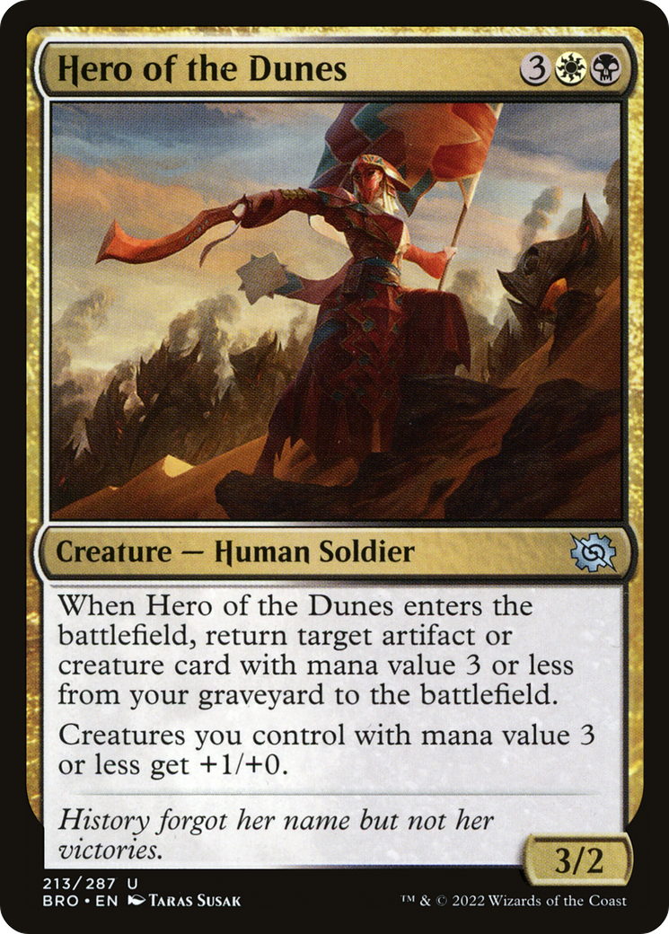 Hero of the Dunes (BRO-213) - The Brothers' War Foil