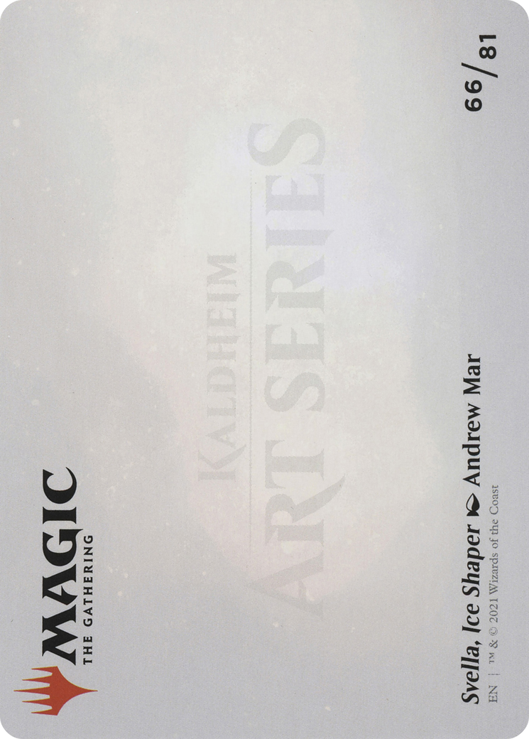 Svella, Ice Shaper // Svella, Ice Shaper (ASKHM-066) - Art Series: Kaldheim (Borderless) Foil
