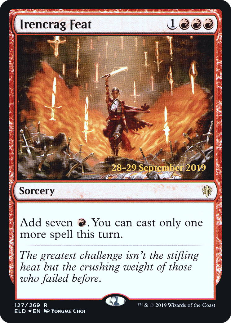 Irencrag Feat (PRE-127) - Throne of Eldraine Promos Foil