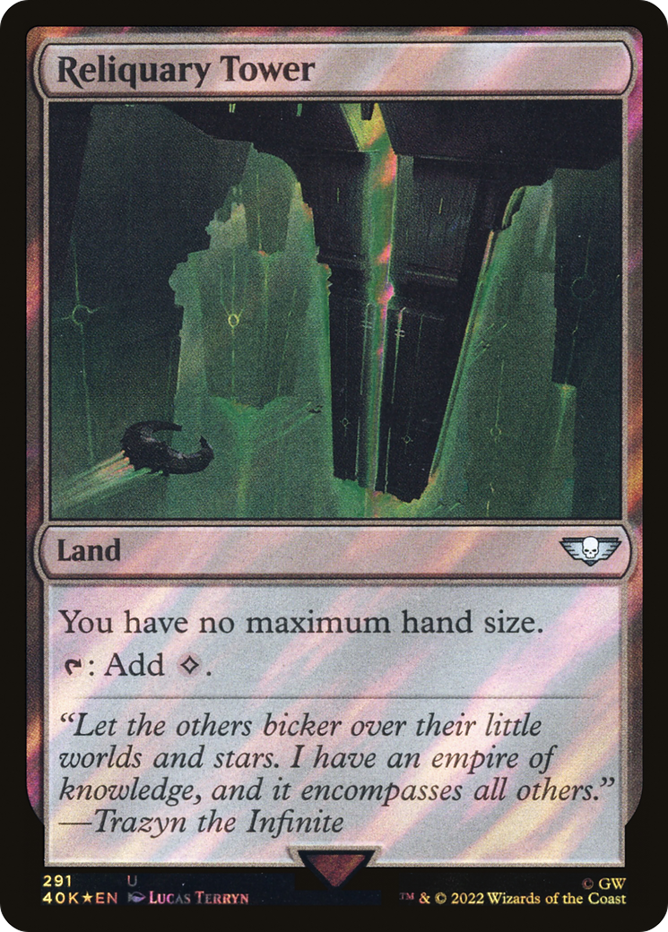 Reliquary Tower (Surge Foil) (40K-291) - Warhammer 40,000 Commander Foil