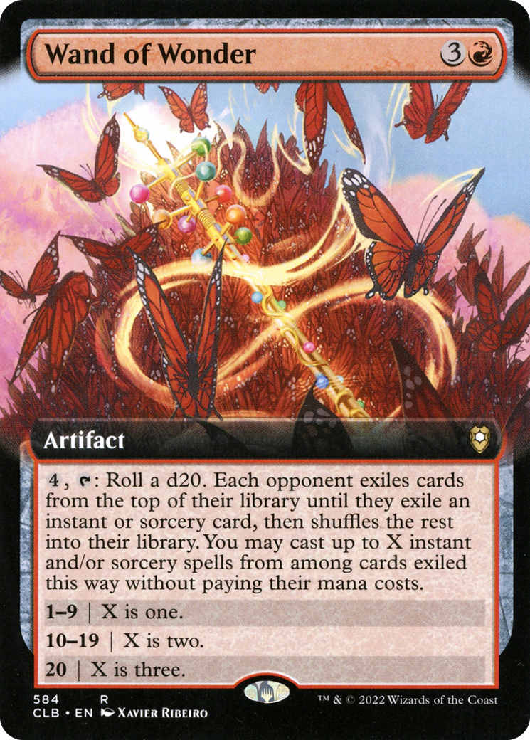 Wand of Wonder (Extended Art) (CLB-584) - Commander Legends: Battle for Baldur's Gate: (Extended Art) Foil