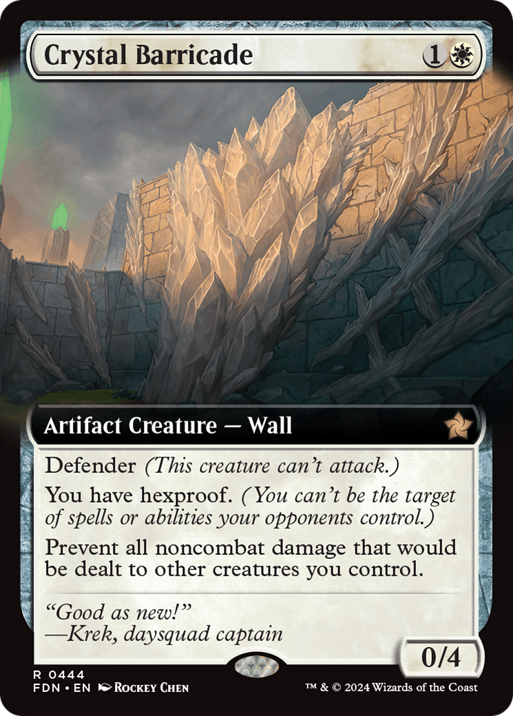 Crystal Barricade (Extended Art) (FDN-444) - Foundations: (Extended Art)