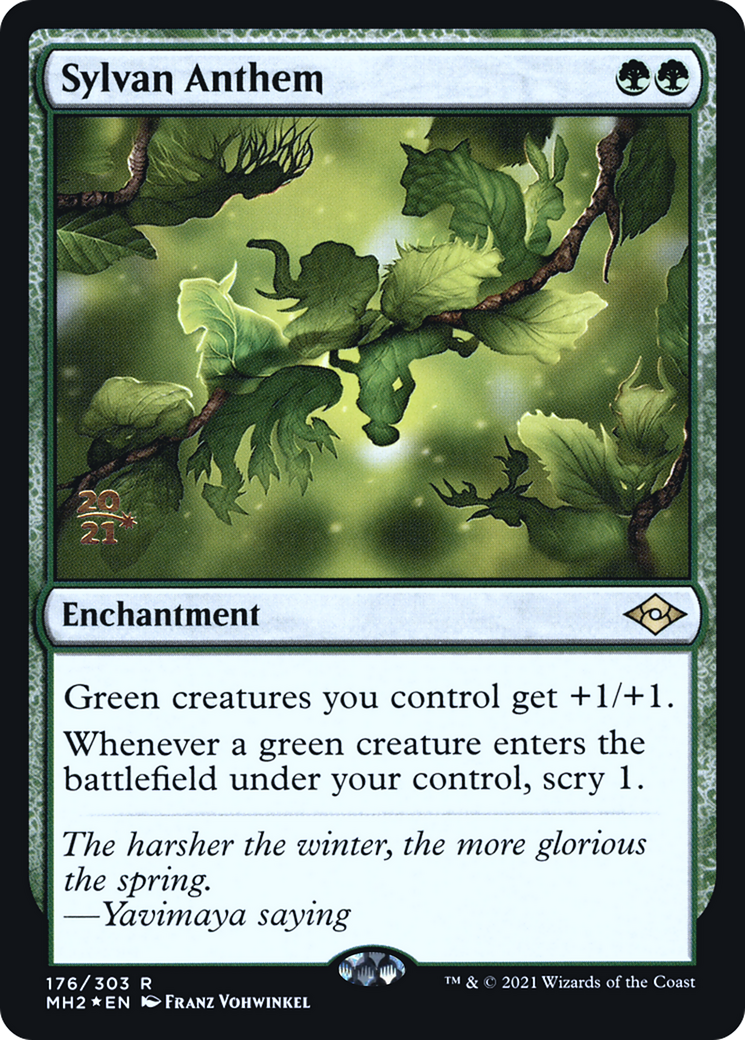 Sylvan Anthem (PRE-176) - Modern Horizons 2 Promos Foil