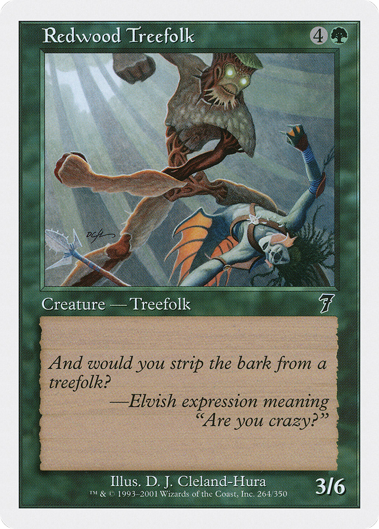 Redwood Treefolk (7ED-264) - 7th Edition