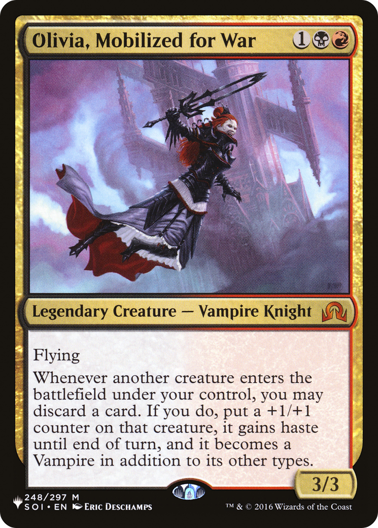 Olivia, Mobilized for War (LIST-248/297) - The List