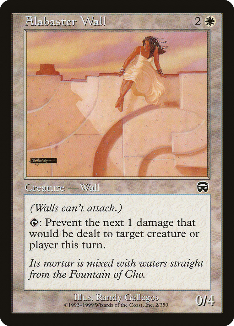 Alabaster Wall (MMQ-002) - Mercadian Masques Foil