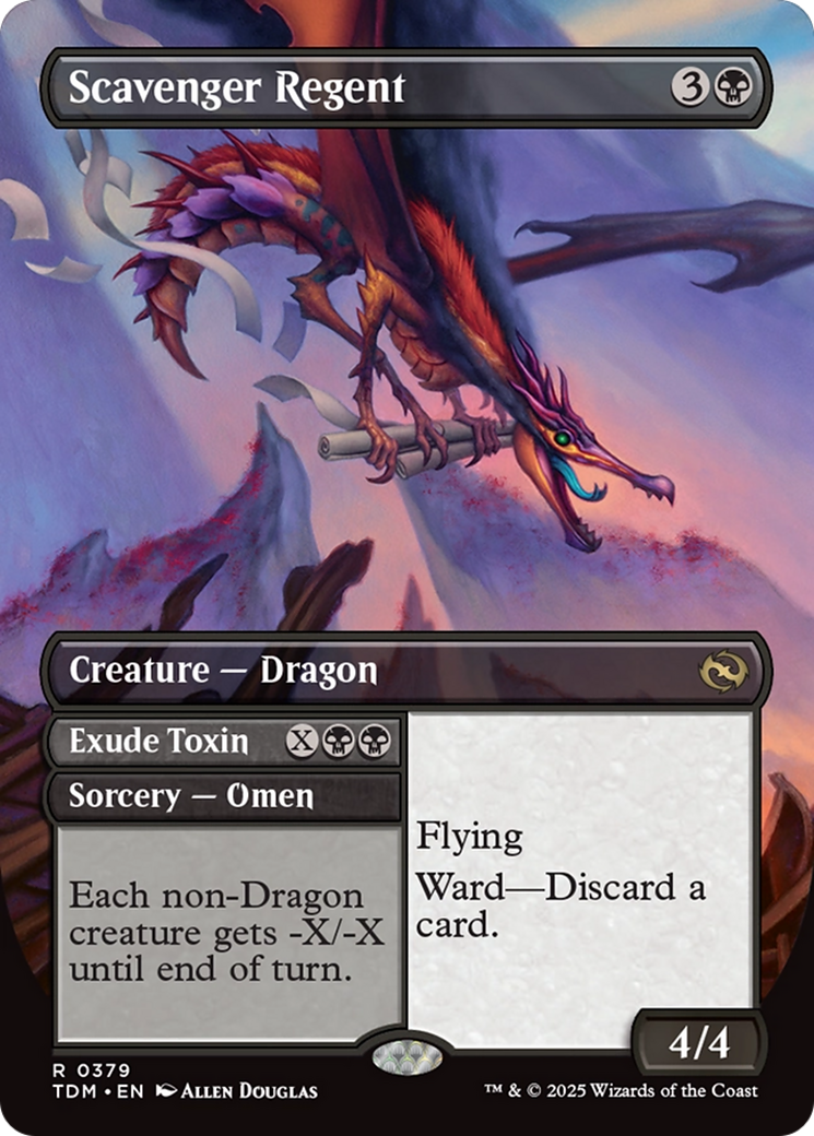 Scavenger Regent (Borderless) (TDM-379) - Tarkir: Dragonstorm (Borderless) Foil